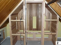 foto zelfbouw sauna 3 personen