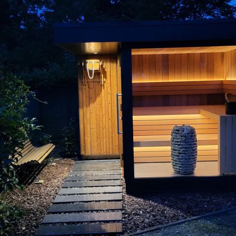 Buitensauna showroom
