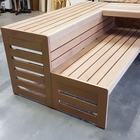 Sauna banken op maat
